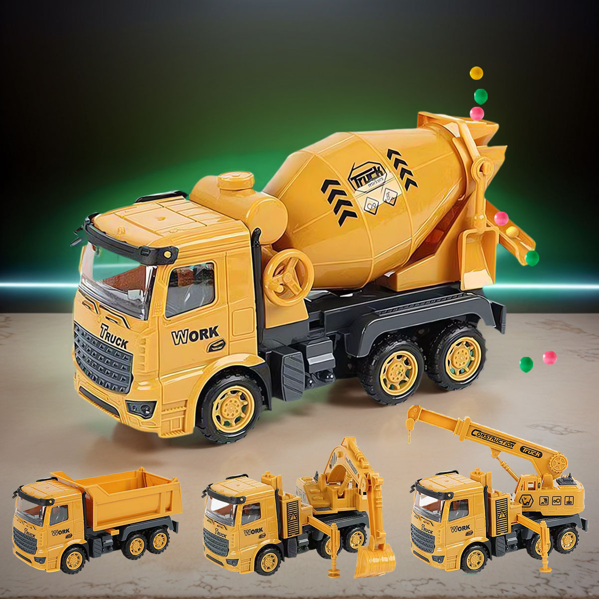 Kids Outdoor Excavator - 1 PCS Engineering Vehicle Toy for