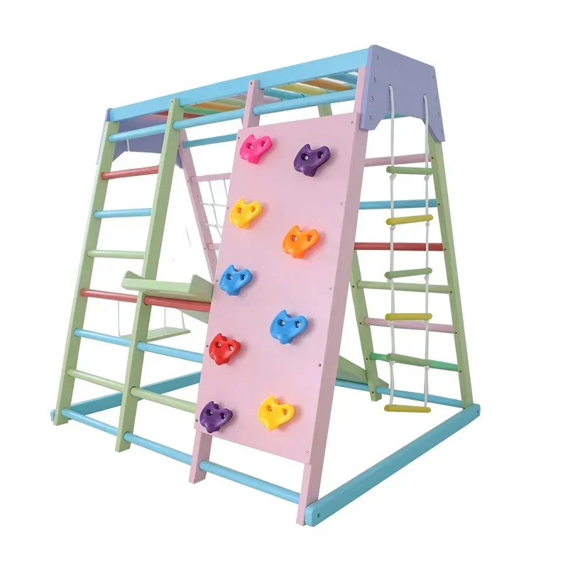 Kids Outdoor Climbing Frame - Kids Wooden Climbing Frame Indoor Set