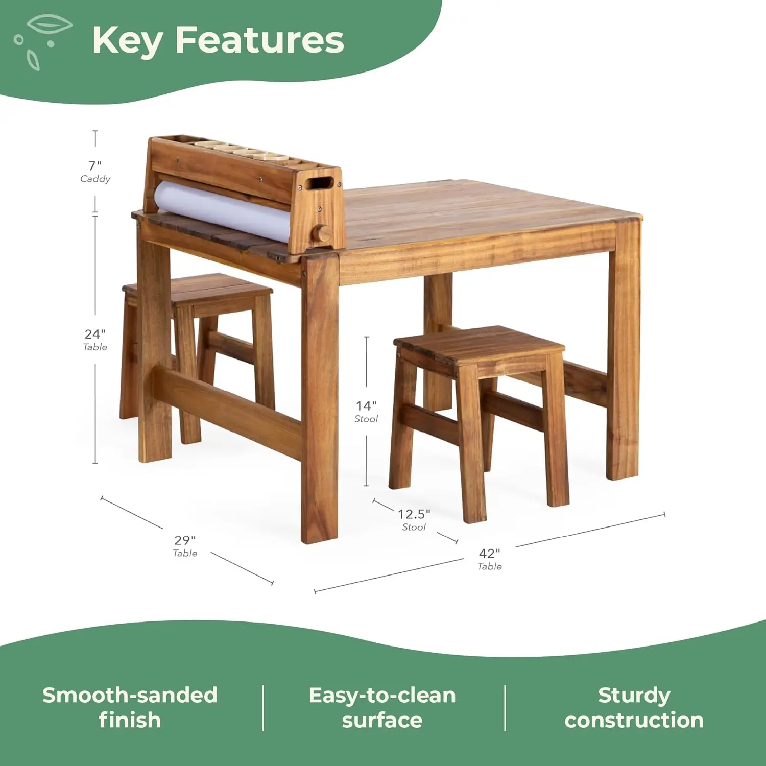 Acadia Outdoor Art Table and S - огляд і ціна Kids Outdoor Table And Chairs