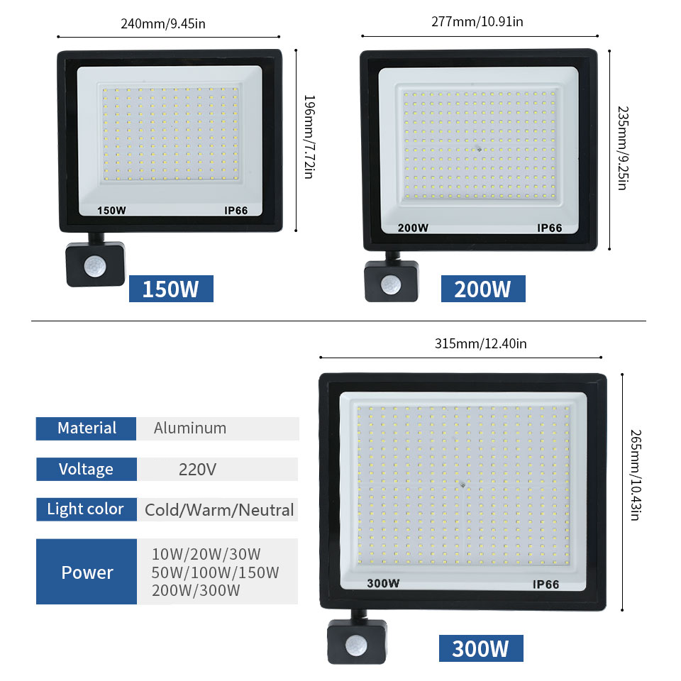 LED Flood Light PIR Motion Sen - огляд і ціна Balance Beam Outdoor