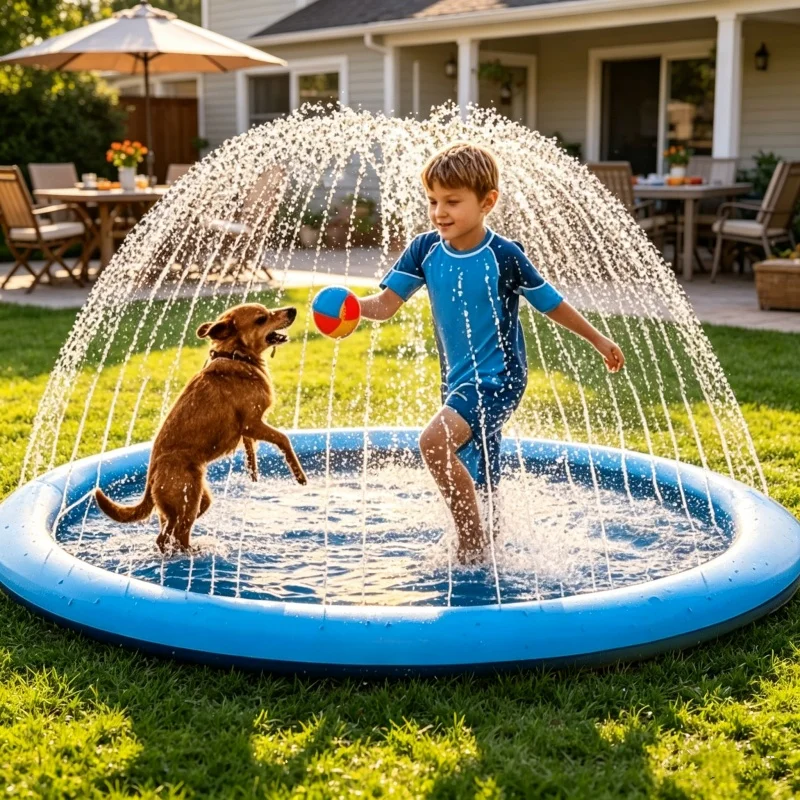 170×180cm Large Water Splash P - огляд і ціна Sprinkler Splash Pad