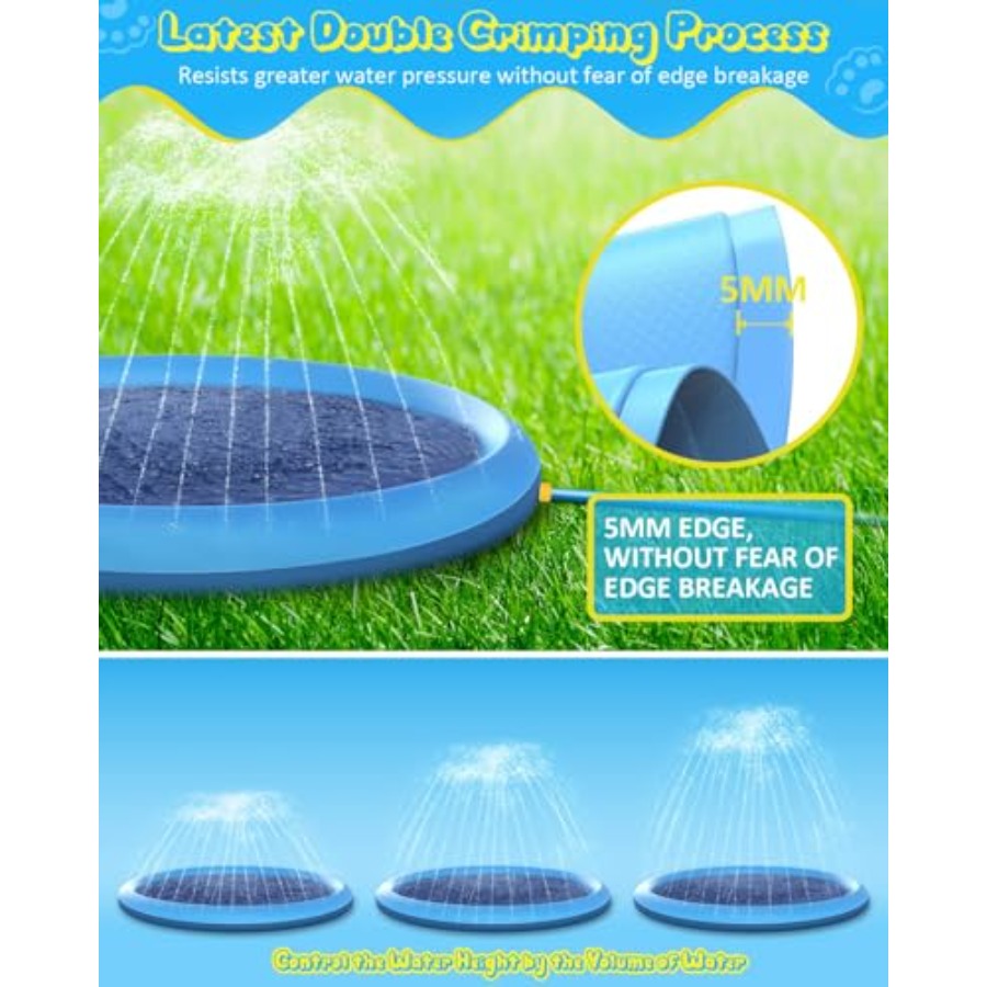 Outdoor splash pad for kids an - огляд і ціна Sprinkler Splash Pad