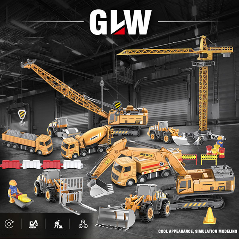 1:55 11 Styles Scale High Simu - огляд і ціна Kids Outdoor Excavator