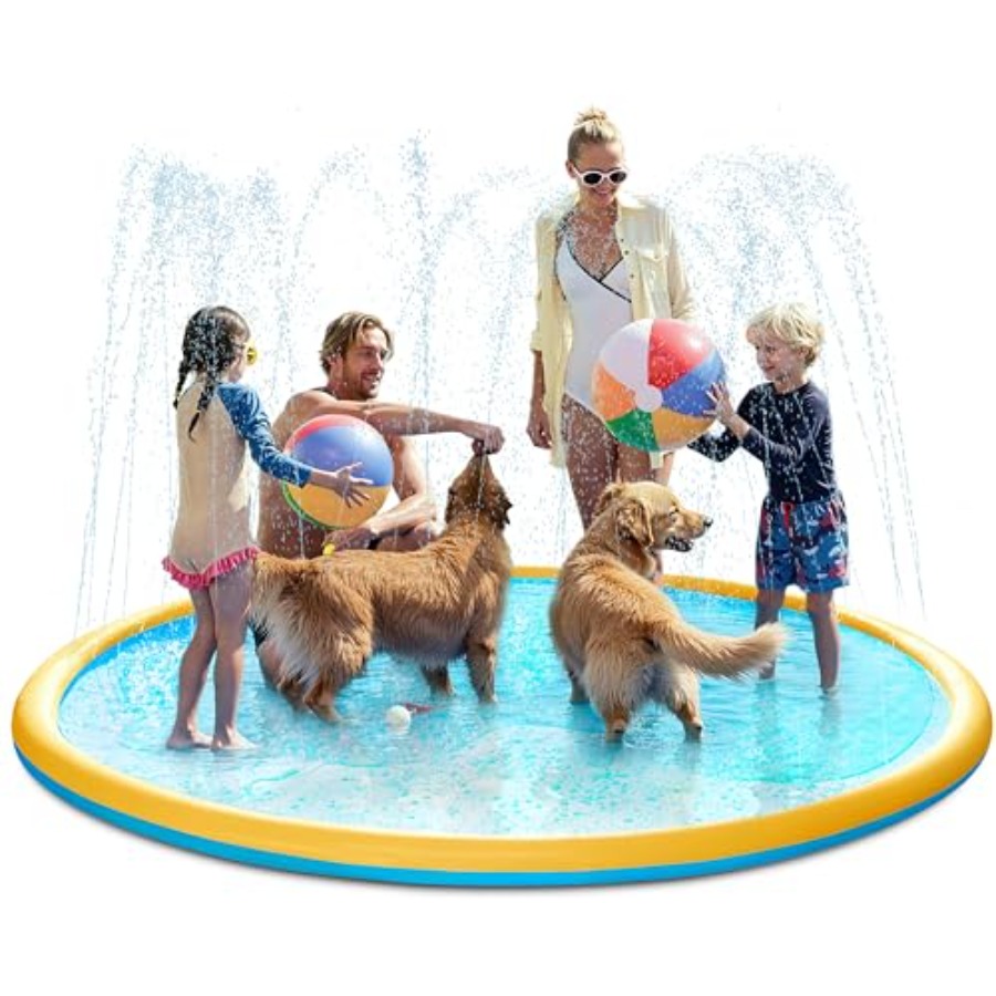 Outdoor water play mat for tod - огляд і ціна Sprinkler Splash Pad