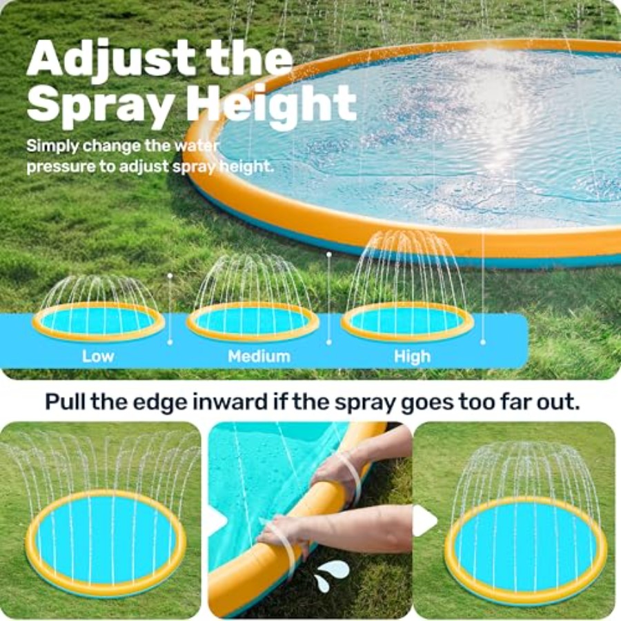 Outdoor water play mat for tod - огляд і ціна Sprinkler Splash Pad