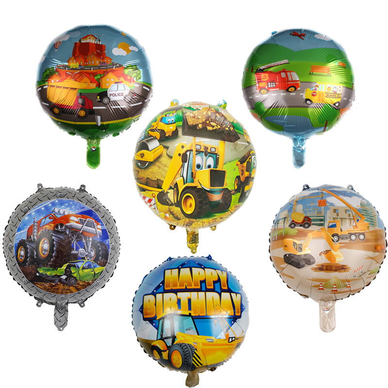 10pcs 18inch Cartoon car engin - огляд і ціна Kids Outdoor Excavator