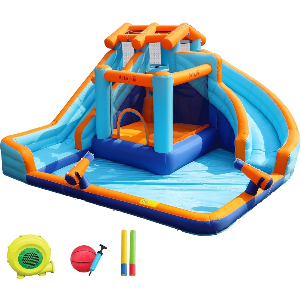 Large Water Slide Bounce House - огляд і ціна Kids Outdoor Pool